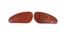 Customized Royal Enfield Interceptor 650cc Leather Knee Pad Pair Union Jack D3 - SPAREZO